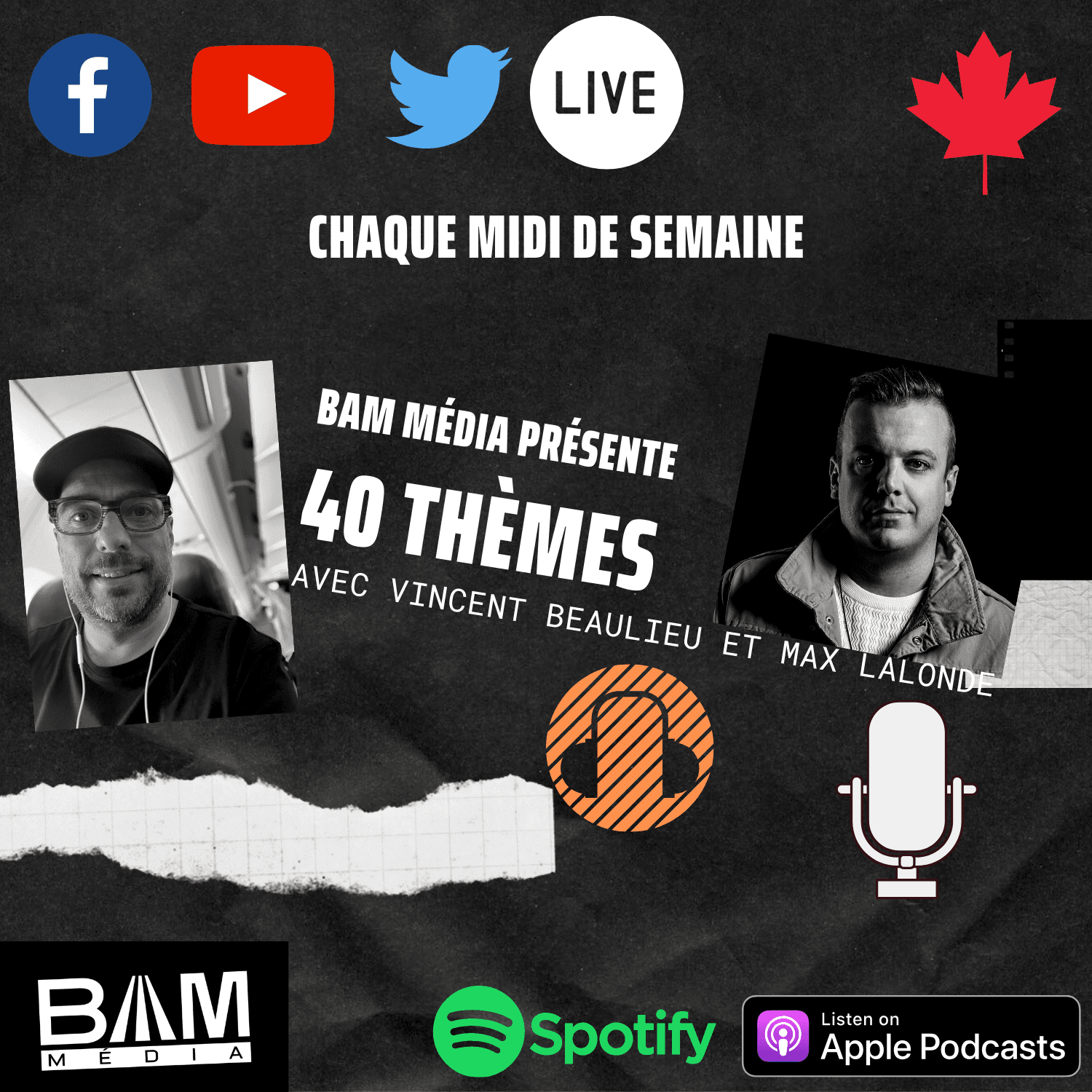40 THÈMES par BAM MÉDIA